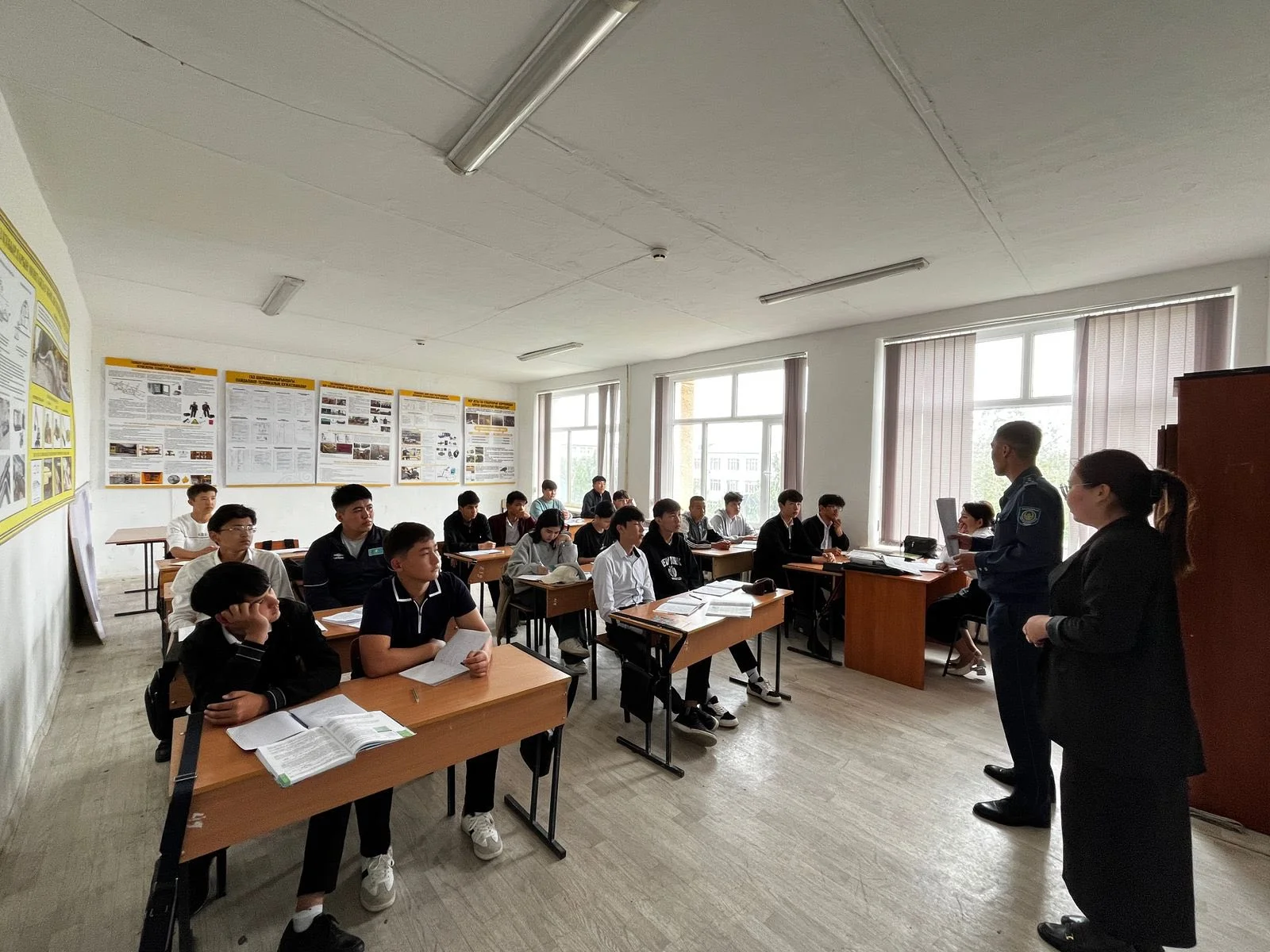 College psychologist Seitjan Sara and college inspector Romanov Batyr informed students that many preventive measures are being carried out in Kyzylorda city to prevent criminal offenses among minors